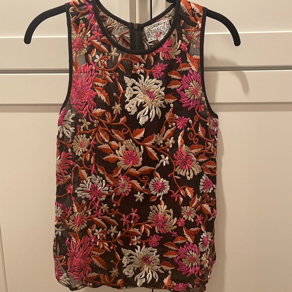 Yoanna Baraschi Floral embroidered top